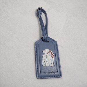 Vera Bradley Berry Merry Cool Blue Polar Bear Luggage Tag
